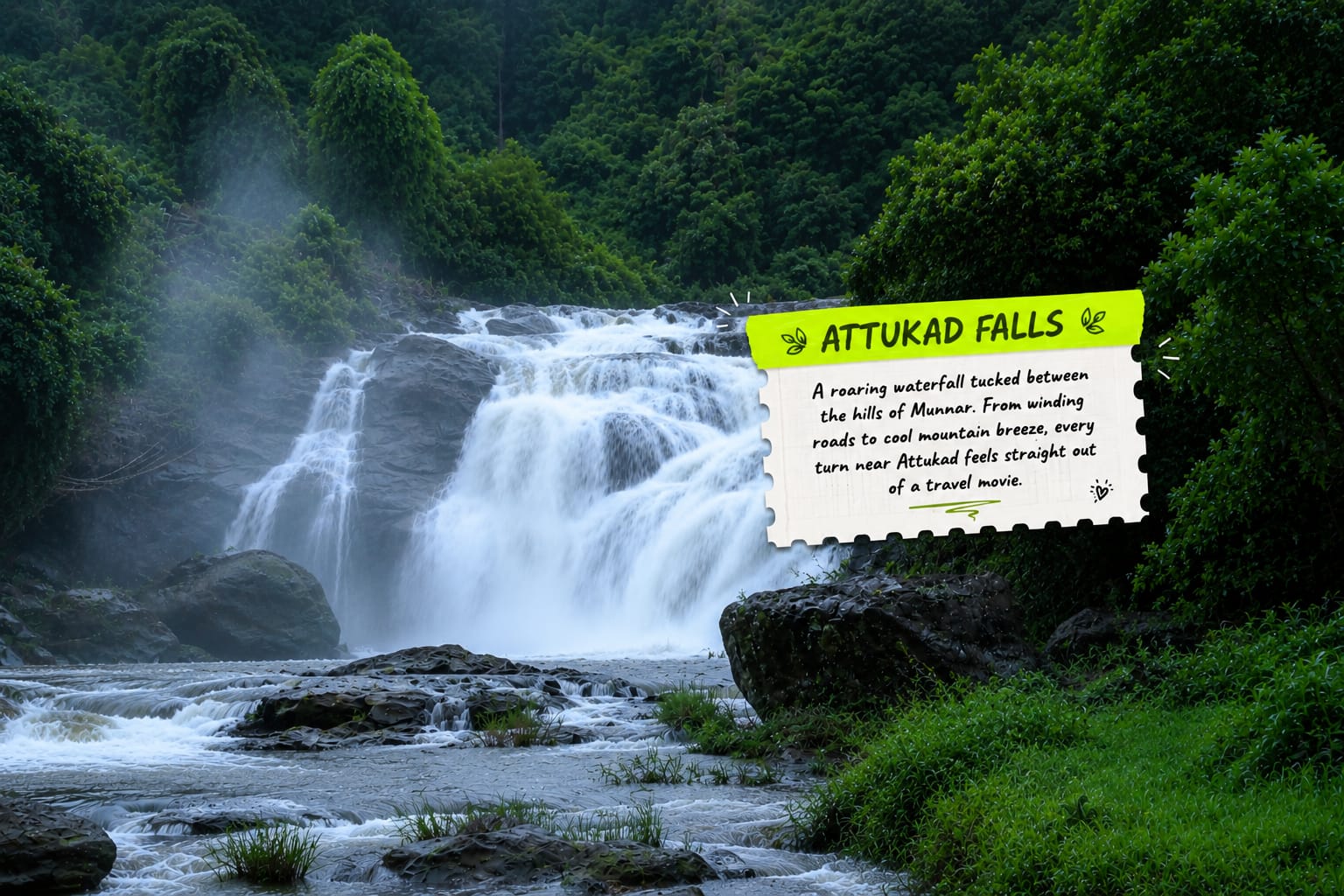 Munnar & Kotiyoor — Kerala Waterfall Trail